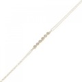 K10YG ダイヤモンド ブレスレット 0.08CT