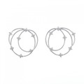 K18WG ダイヤモンド ピアス 1.12CT