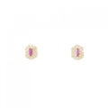 【新品】K18YG ルビー ピアス 0.14CT