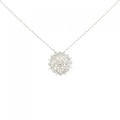 PT フラワー ダイヤモンド ネックレス 0.20CT