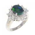 PT ブラックオパール リング 1.05CT