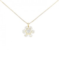 K18YG フラワー ダイヤモンド ネックレス 1.00CT