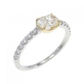 PT/K18YG ダイヤモンド リング 0.559CT