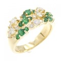 750YG エメラルド リング 0.63CT