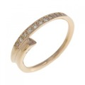 K18PG ハート ダイヤモンド リング 0.15CT