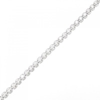 K18WG ダイヤモンド ブレスレット 1.00CT