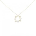 ポンテヴェキオ フラワー ダイヤモンド ネックレス 0.35CT