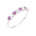 K18WG ルビー リング 0.18CT
