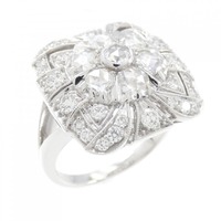 18KWG ダイヤモンド リング 0.80CT