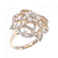 K18PG フラワー ダイヤモンド リング 1.01CT