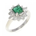 PT エメラルド リング 0.583CT