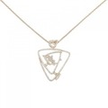 K18PG ダイヤモンド ネックレス 1.10CT