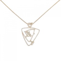 K18PG ダイヤモンド ネックレス 1.10CT