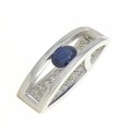 K18WG サファイヤ ペンダント 0.38CT