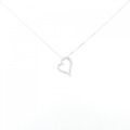 K18WG ハート ダイヤモンド ネックレス 0.30CT