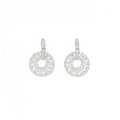 【新品】K18WG ダイヤモンド ピアス 1.06CT