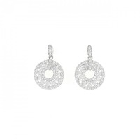 【新品】K18WG ダイヤモンド ピアス 1.06CT