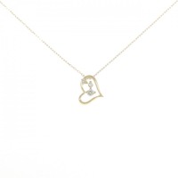 【新品】K18YG ハート ダイヤモンド ネックレス 0.05CT
