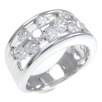 K18WG ダイヤモンド リング 1.50CT