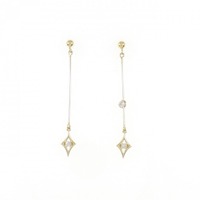 K18YG ダイヤモンド ピアス