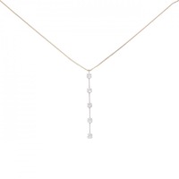 K18PG ダイヤモンド ネックレス 0.30CT
