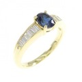 K18YG サファイヤ リング 0.824CT