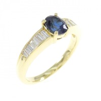K18YG サファイヤ リング 0.824CT
