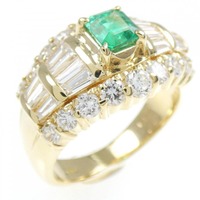 K18YG エメラルド リング 0.39CT