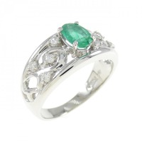 PT エメラルド リング 0.38CT