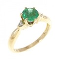 K18YG エメラルド リング
