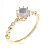 K18YG ラブラドライト リング 0.55CT