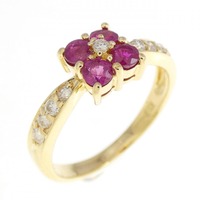 K18YG ルビー リング