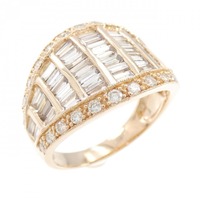 K18PG ダイヤモンド リング 2.0CT