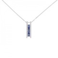 K18WG サファイヤ ネックレス 0.60CT