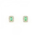 【新品】K18YG エメラルド ピアス 0.26CT