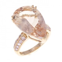 K18PG モルガナイト リング 8.00CT