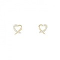 【リメイク】K18YG ハート ダイヤモンド ピアス 0.10CT