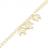 K18YG エレファント フィンガーブレスレット