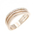 K18PG ダイヤモンド リング 0.13CT