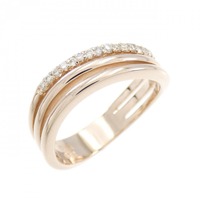 K18PG ダイヤモンド リング 0.13CT