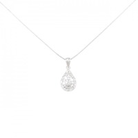 K18WG ダイヤモンド ネックレス 0.20CT