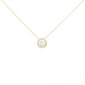 K18YG ソリティア ダイヤモンド ネックレス 0.16CT