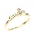 K18YG ダイヤモンド ピンキー リング 0.05CT