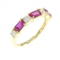 K18YG ルビー リング 0.50CT