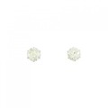PT ソリティア ダイヤモンド ピアス 0.97CT