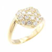 K18YG ハート ダイヤモンド リング 0.54CT