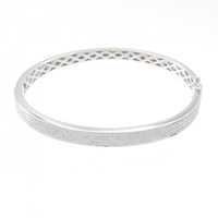 K18WG ダイヤモンド バングル 1.48CT