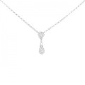 K18WG/750WG ダイヤモンド ネックレス 0.50CT