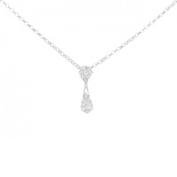 K18WG/750WG ダイヤモンド ネックレス 0.50CT