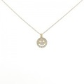 K18YG スマイル ダイヤモンド ネックレス 0.09CT